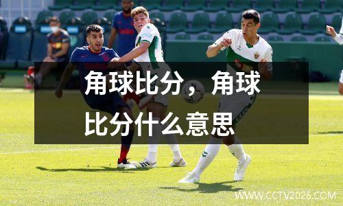 角球比分，角球比分什么意思