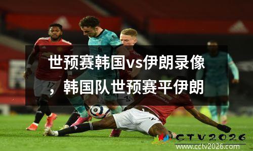 世预赛韩国vs伊朗录像，韩国队世预赛平伊朗