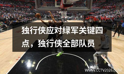 独行侠应对绿军关键四点，独行侠全部队员