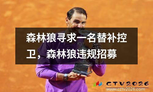 森林狼寻求一名替补控卫，森林狼违规招募