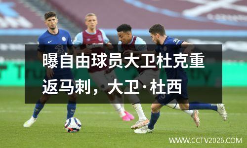 曝自由球员大卫杜克重返马刺，大卫·杜西