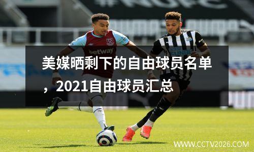 美媒晒剩下的自由球员名单，2021自由球员汇总