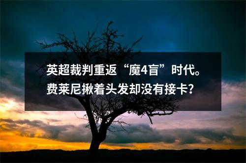 英超裁判重返“魔4盲”时代。费莱尼揪着头发却没有接卡？