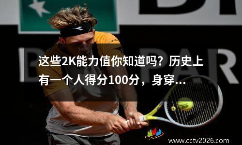 这些2K能力值你知道吗？历史上有一个人得分100分，身穿黑色帽衫的瓜哥得分98分