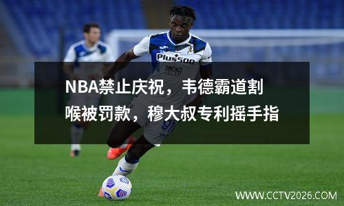 NBA禁止庆祝，韦德霸道割喉被罚款，穆大叔专利摇手指
