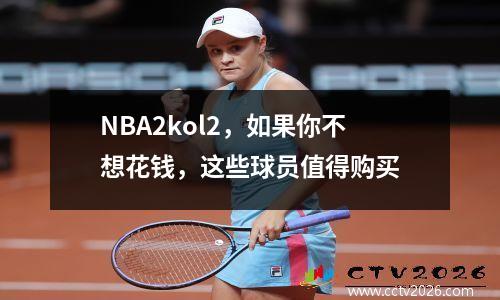 NBA2kol2，如果你不想花钱，这些球员值得购买