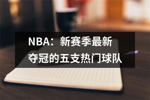 NBA：新赛季最新夺冠的五支热门球队