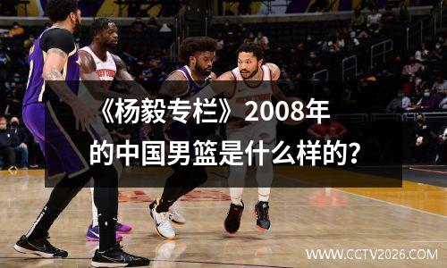 《杨毅专栏》2008年的中国男篮是什么样的？