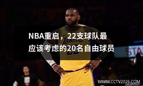 NBA重启，22支球队最应该考虑的20名自由球员