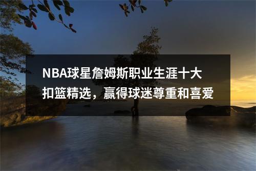 NBA球星詹姆斯职业生涯十大扣篮精选，赢得球迷尊重和喜爱