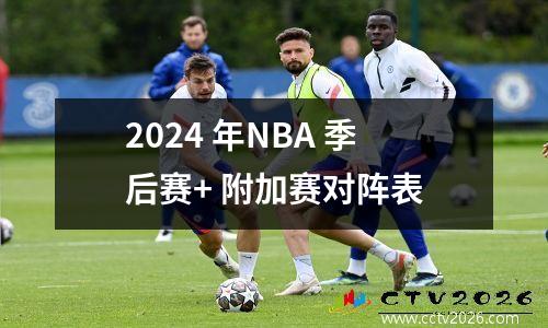 2024 年NBA 季后赛+ 附加赛对阵表