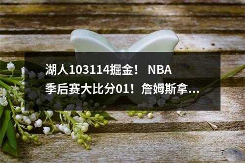 湖人103114掘金！ NBA季后赛大比分01！詹姆斯拿下27分！约基奇32分
