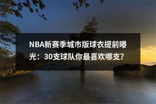 NBA新赛季城市版球衣提前曝光：30支球队你最喜欢哪支？