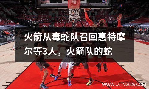火箭从毒蛇队召回惠特摩尔等3人，火箭队的蛇
