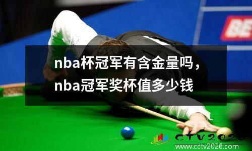 nba杯冠军有含金量吗，nba冠军奖杯值多少钱
