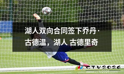 湖人双向合同签下乔丹·古德温，湖人 古德里奇