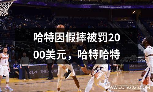 哈特因假摔被罚2000美元，哈特哈特