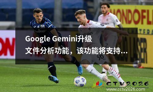 Google Gemini升级文件分析功能，该功能将支持8种视频格式，例如3GP，AVI和MP4。