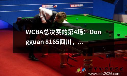 WCBA总决赛的第4场：Dongguan 8165四川，总得分为31，