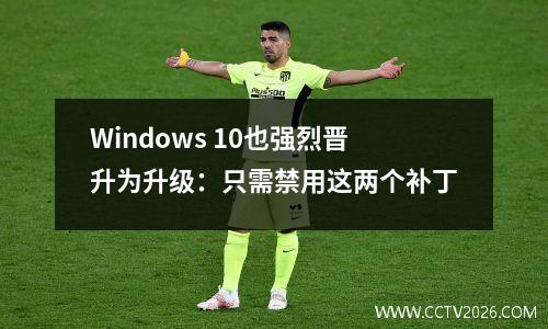 Windows 10也强烈晋升为升级：只需禁用这两个补丁
