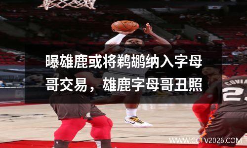 曝雄鹿或将鹈鹕纳入字母哥交易，雄鹿字母哥丑照