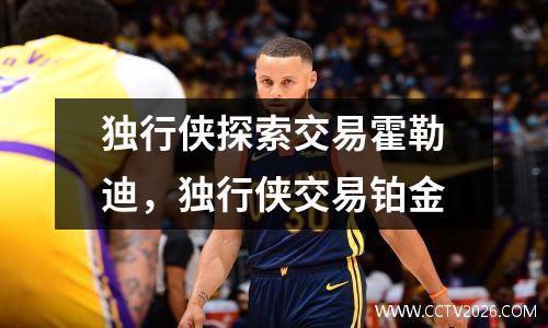 独行侠探索交易霍勒迪，独行侠交易铂金