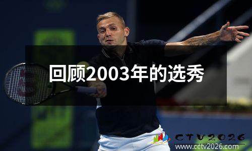 回顾2003年的选秀