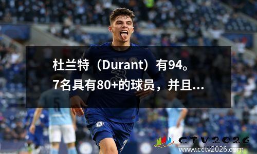 杜兰特（Durant）有94。7名具有80+的球员，并且在新赛季中，火箭球员的能力价值进行了调整！