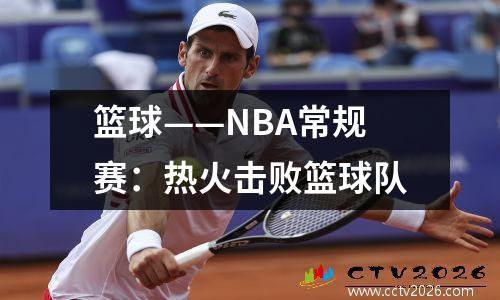 篮球——NBA常规赛：热火击败篮球队