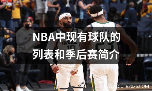 NBA中现有球队的列表和季后赛简介