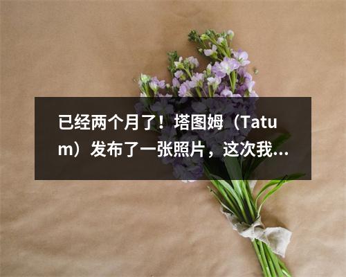 已经两个月了！塔图姆（Tatum）发布了一张照片，这次我不再穿防护靴