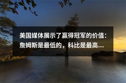 美国媒体展示了赢得冠军的价值：詹姆斯是最低的，科比是最高的！