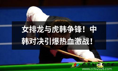 女排龙与虎韩争锋！中韩对决引爆热血激战！
