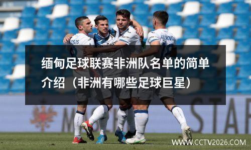 缅甸足球联赛非洲队名单的简单介绍（非洲有哪些足球巨星）