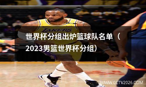 世界杯分组出炉篮球队名单（2023男篮世界杯分组）