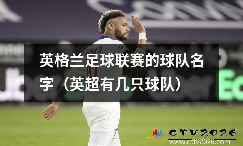 英格兰足球联赛的球队名字（英超有几只球队）