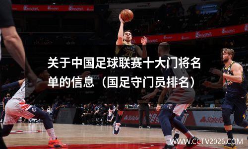 关于中国足球联赛十大门将名单的信息（国足守门员排名）