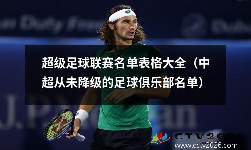 超级足球联赛名单表格大全（中超从未降级的足球俱乐部名单）