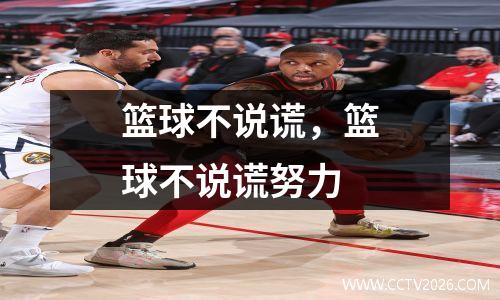 篮球不说谎，篮球不说谎努力