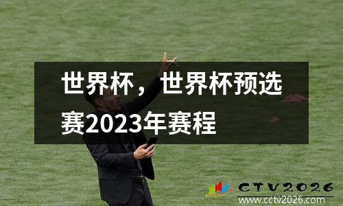 世界杯，世界杯预选赛2023年赛程