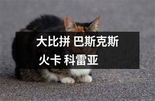 大比拼 巴斯克斯 火卡 科雷亚