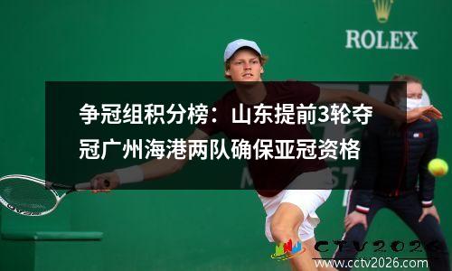 争冠组积分榜：山东提前3轮夺冠广州海港两队确保亚冠资格