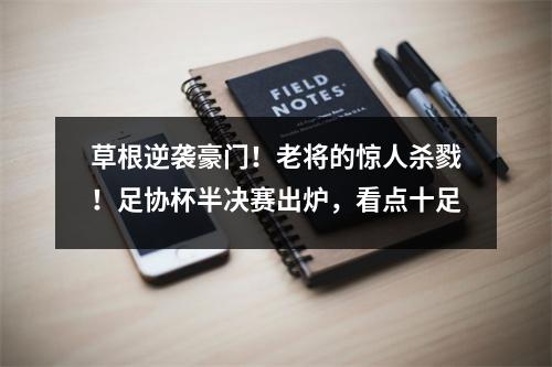 草根逆袭豪门！老将的惊人杀戮！足协杯半决赛出炉，看点十足