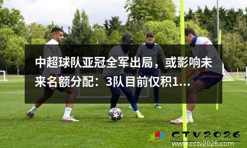 中超球队亚冠全军出局，或影响未来名额分配：3队目前仅积1分