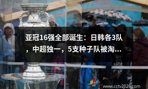 亚冠16强全部诞生：日韩各3队，中超独一，5支种子队被淘汰