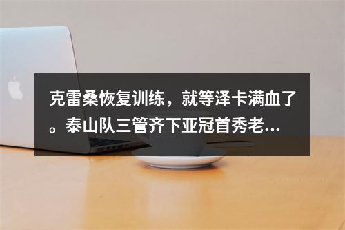 克雷桑恢复训练，就等泽卡满血了。泰山队三管齐下亚冠首秀老崔信心十足
