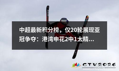 中超最新积分榜，仅20轮展现亚冠争夺：港湾申花2中1太精彩