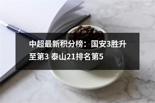 中超最新积分榜：国安3胜升至第3 泰山21排名第5