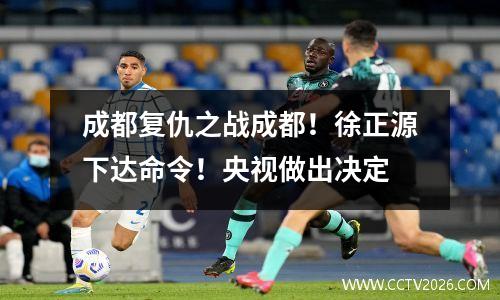 成都复仇之战成都！徐正源下达命令！央视做出决定