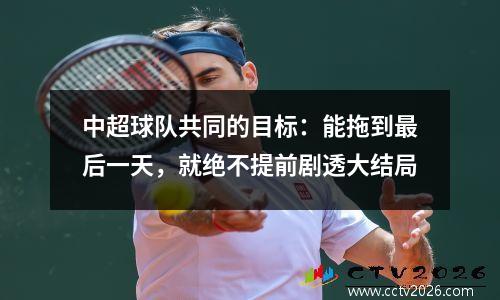 中超球队共同的目标：能拖到最后一天，就绝不提前剧透大结局